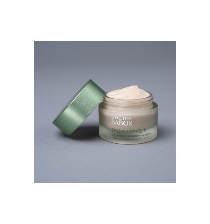Doctor Babor Stress Defense Mushroom Cream 50ml | Crema Reparadora con Extracto de Hongos para Combatir el Estrés Piel