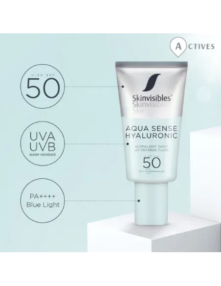 SKINVISIBLES Aqua Sense Hyaluronic SPF50 | Protector Solar Facial