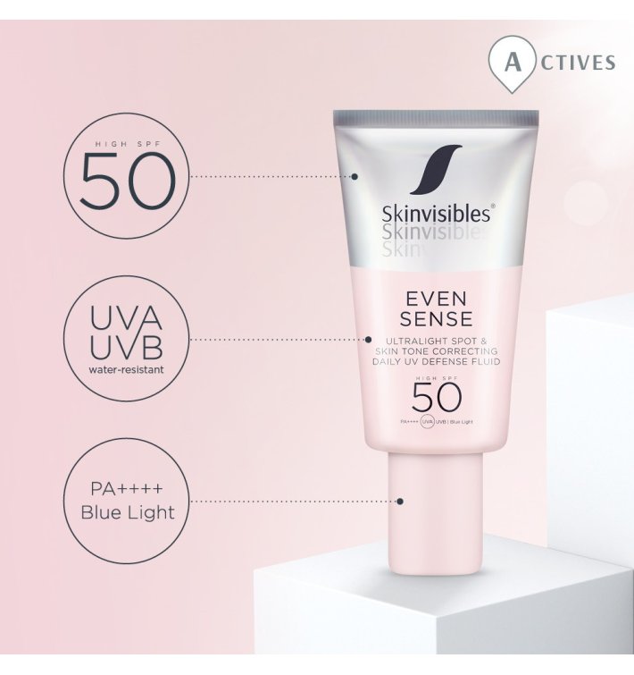 Skinvisibles Even Sense Fluid SPF50 – Protección solar uniforme y ligera