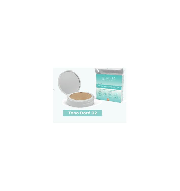 ATACHE Make Up Anti-Aging Doré SPF50+ | Maquillaje Antiedad con Tono Dorado y Protección Alta
