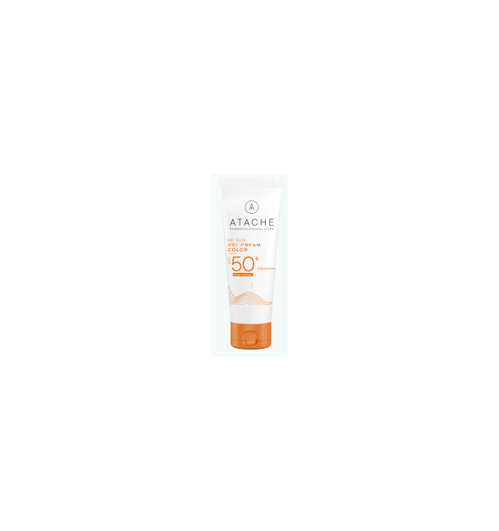 ATACHE Be Sun Gel Cream Color SPF50+ | Protector Solar Facial con Color y Alta Protección