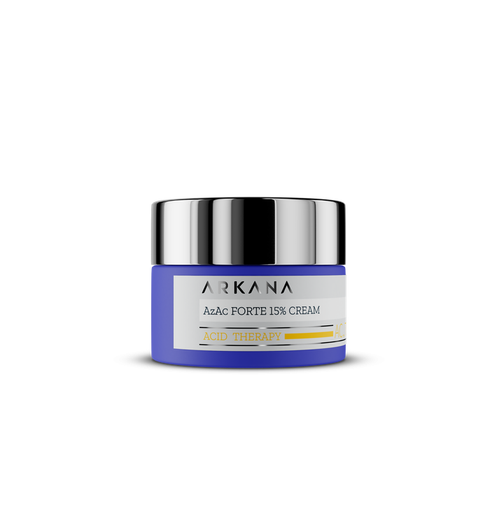 Arkana AzAc 15% Forte Cream 50 ml | Crema Facial con Ácido Azelaico para Piel Sensible y Acneica