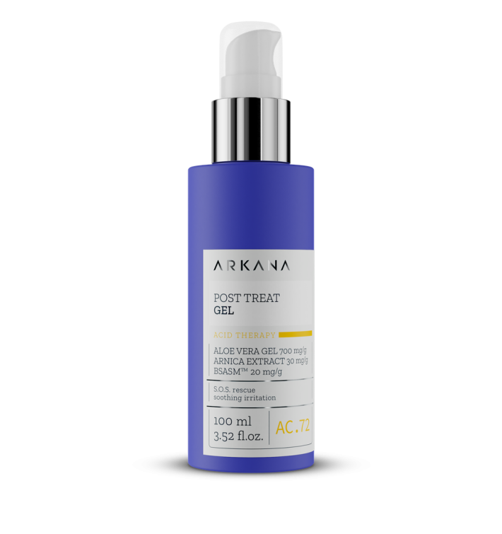 Arkana Post Treat Gel 100 ml | Gel Calmante Post-Tratamiento Facial y Corporal