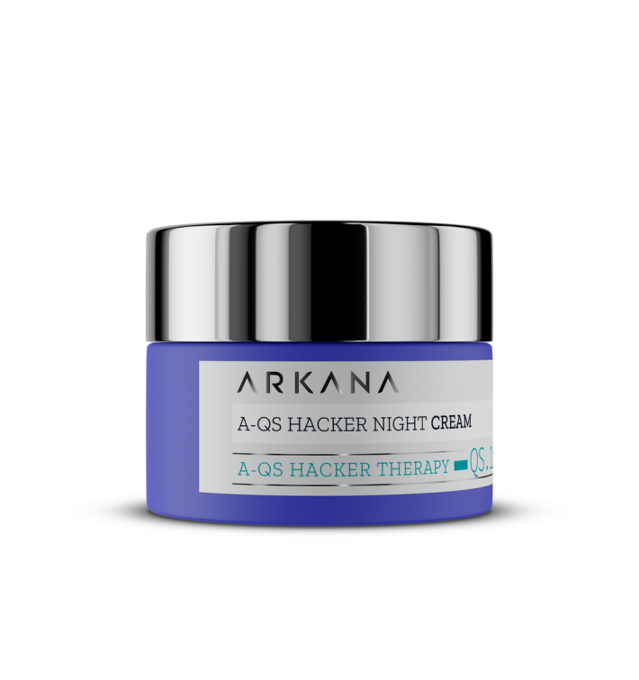 Arkana A-QS Hacker Night Cream 50 ml | Crema de Noche Equilibrante y Regeneradora