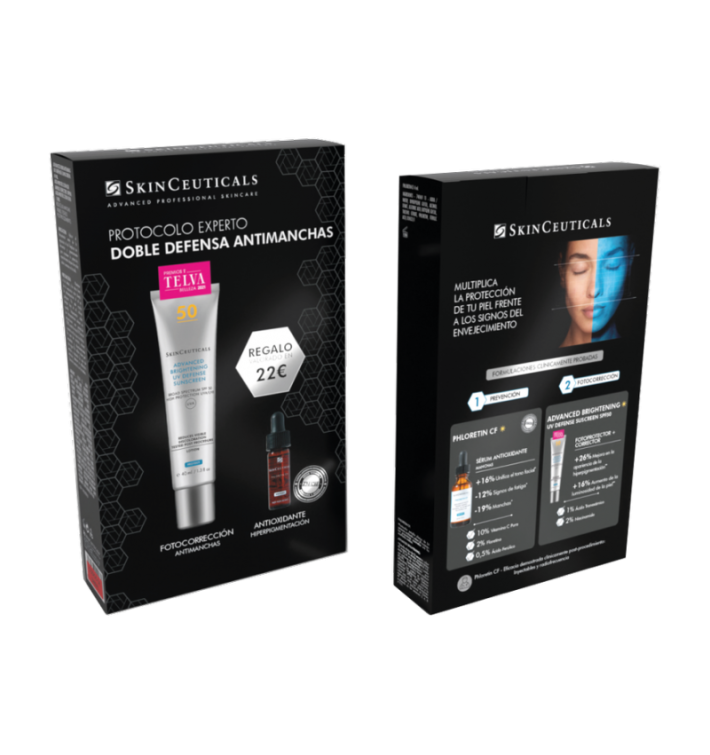 SkinCeuticals Advanced Brightening UV Defense + Phloretin CF | Pack Antimanchas
