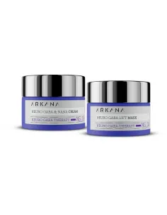Arkana Set Neuro GABA | Crema y Mascarilla Antiedad Intensiva