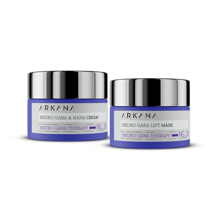 Arkana Set Neuro GABA | Crema y Mascarilla Antiedad Intensiva