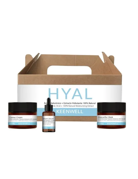 Keenwell Pack Hyal Ácido Hialurónico + Extracto Hidratante Natural | Hidratación y Firmeza Facial Profesional