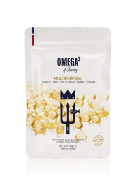 Omega 3 of Norway - 60 Cápsulas Soft | Aceite Marino Premium para Salud Cardiovascular y Cerebral