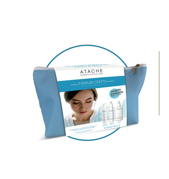 ATACHE Pack Desmaquillante + Gel Limpiador + Tónico | Rutina Facial Completa y Profesional