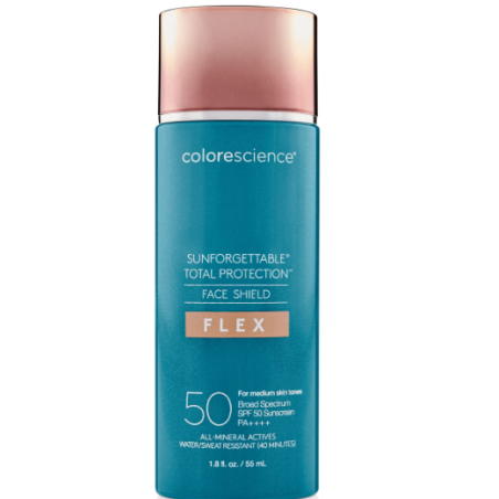 SUNFORGETTABLE TOTAL PROTECTION FACE SHIELD FLEX 50 SPF MEDIUM - COLORESCIENCE- TIENDA SONIA GONZALEZ