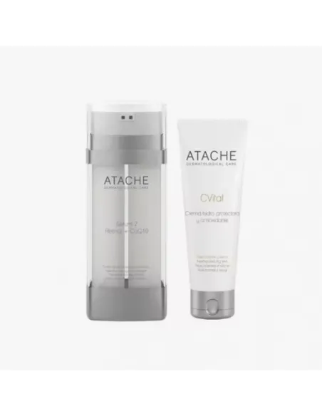 ATACHE Pack Antiedad y Antioxidante | Sérum Retinol + Crema Hidratante Antioxidante