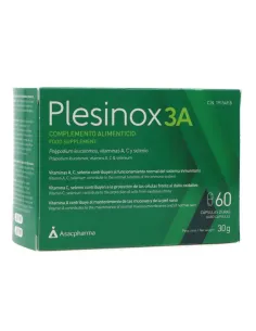 Atache Plesinox 3A Asacpharma 60 Cápsulas | Nutricosmético Antioxidante