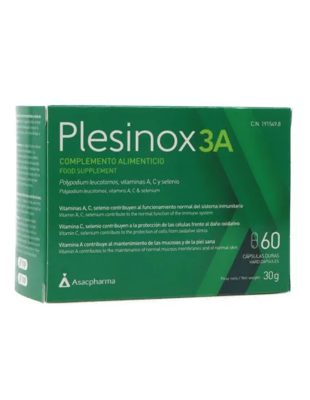 PLESINOX 3A 60 CAPSULAS-ASACPHARMA -TIENDA ONLINE SONIA GONZALEZ