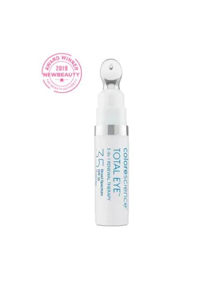 Colorescience Total Eye 3-in-1 Renewal Therapy Medium | Tratamiento para Ojos con Protección Solar y Rejuvenecedor