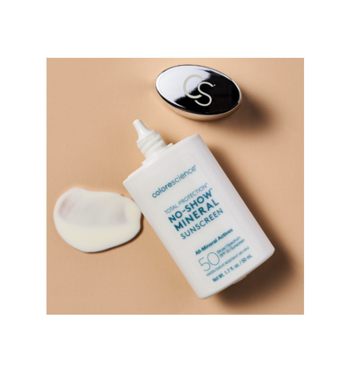 Colorescience Total Protection No Show SPF 50 Mineral Sunscreen | Protector Solar Mineral de Alta Protección