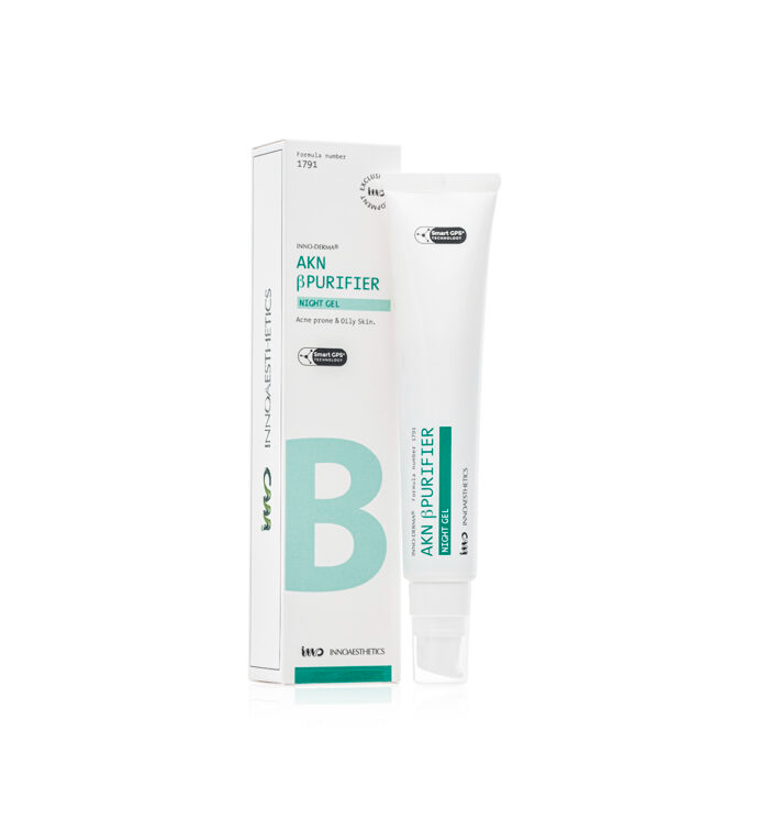 Inno‑Derma AKN β Purifier Night Gel 50 ml | Gel noche antibrillos y acné