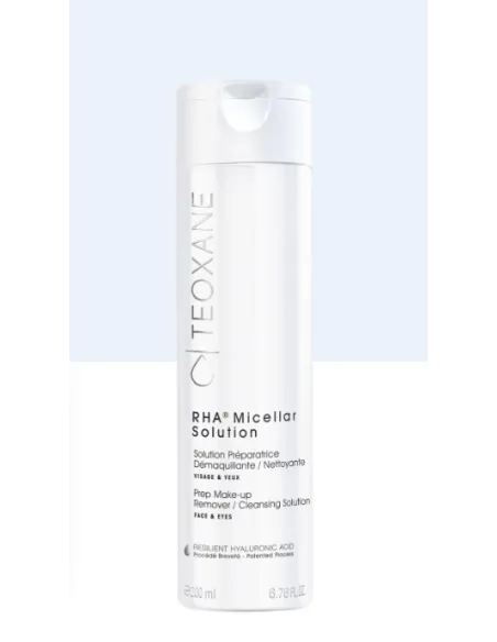 TEOXANE RHA Micellar Solution 200 ml | Limpiador 3‑en‑1 con RHA® + Agua de Rosas TEOXANE RHA Micellar Solution 200 ml | Limpiador 3‑en‑1 con RHA® + Agua de Rosas