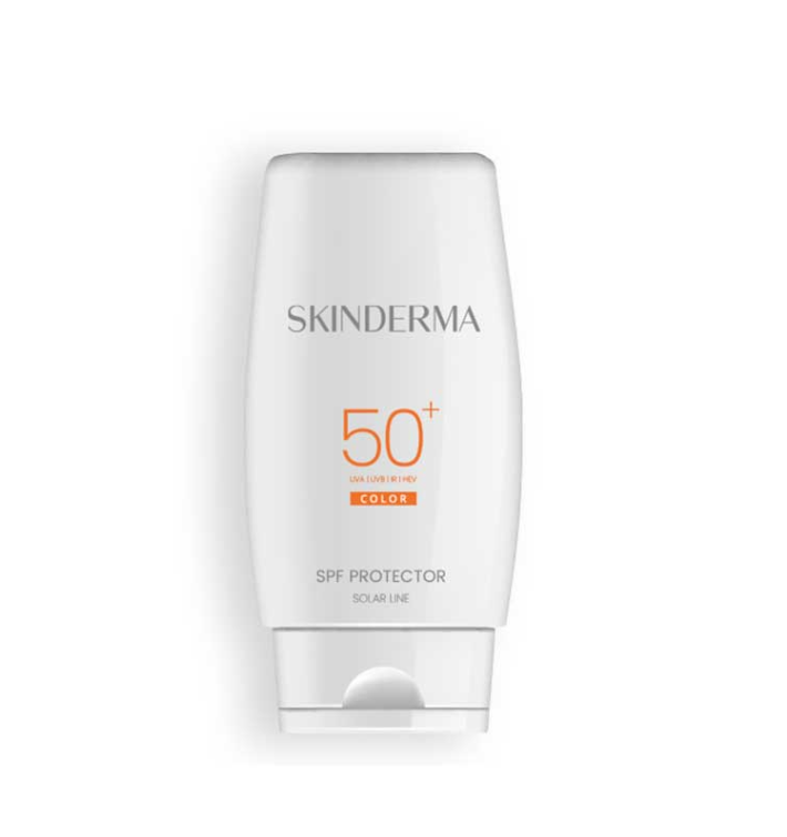 Skinderma SPF Protector 50+ Color | Protector Solar Facial con Color