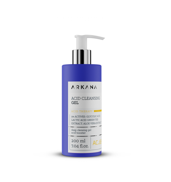 Arkana Acid Cleansing Gel 200 ml | Gel Limpiador Suave con Ácidos para Piel Grasa y Mixta