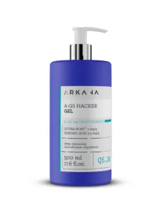 Arkana A-QS Hacker Gel 500 ml | Gel Limpiador Facial Equilibrante para Piel Grasa y Mixta