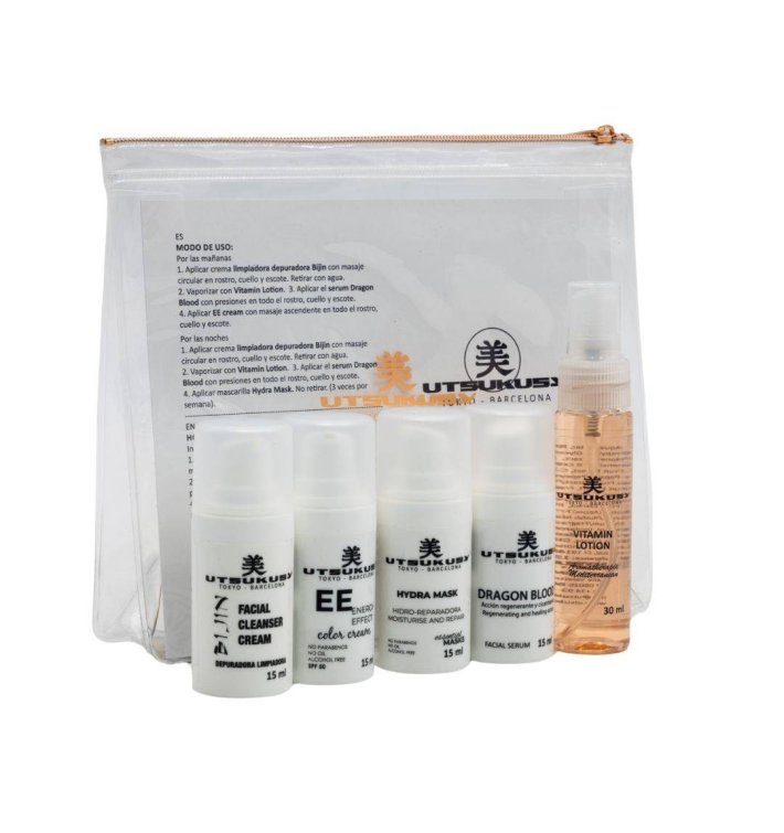 Utsukusy Set Descubrimiento – 5 productos + neceser