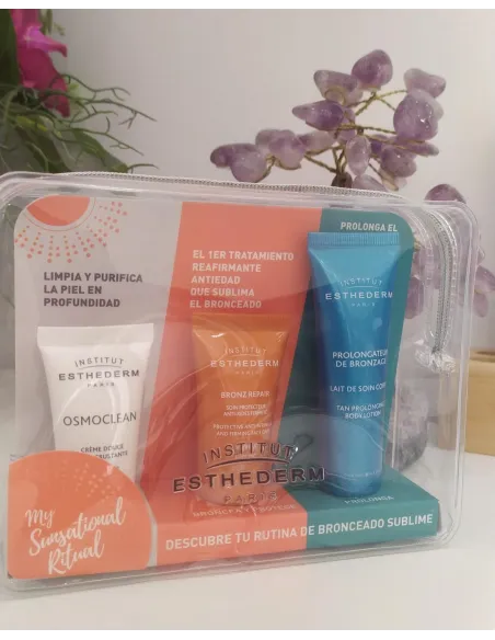 Pack Esthederm Osmoclean + Bronz Repair + Prolongador del Bronceado | Limpieza, Protección y Luminosidad