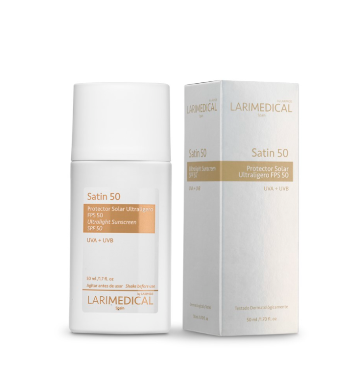 LARIMEDICAL – Satin 50 Protector Solar Ultraligero SPF 50