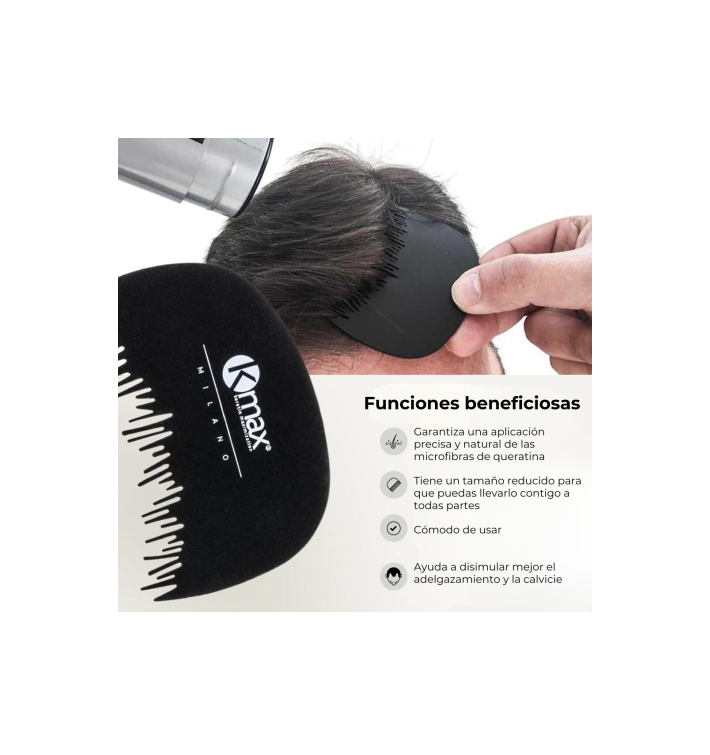 KMAX Hairline Peine Fibras Capilares – Línea Frontal Perfecta