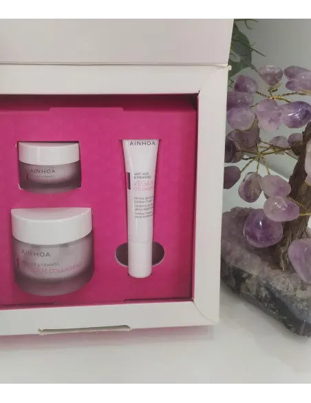 AINHOA Vegan Collagen+ | Pack Antiedad y Firmeza (Crema + Contorno + Cuello y Escote)