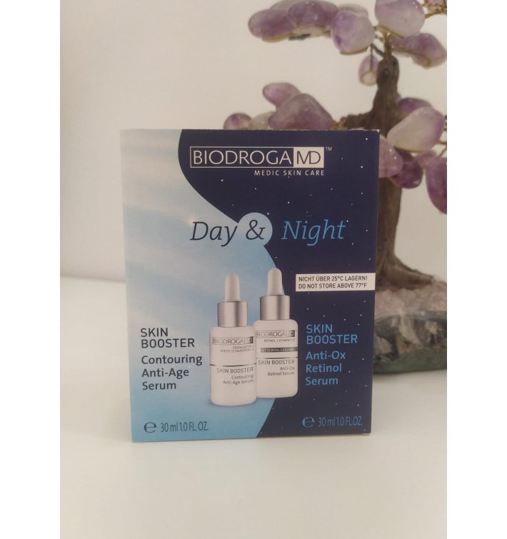 Biodroga Dúo Día y Noche | Sérum Anti-Edad + Sérum Retinol