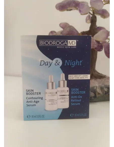 Biodroga Dúo Día y Noche | Sérum Anti-Edad + Sérum Retinol