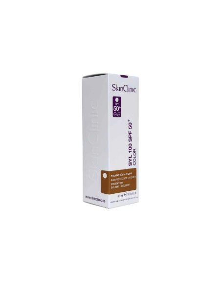 Skin Clinic SYL 100 SPF50+ con color | Protector solar facial