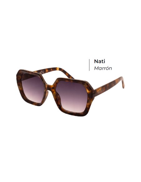 Horrocks Gafas Nati Marrón | Gafas de Sol Estilo Retro y Elegante