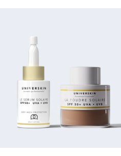 Universkin Duo Glow & Go | Serum SPF50 + Protección Solar en Polvo