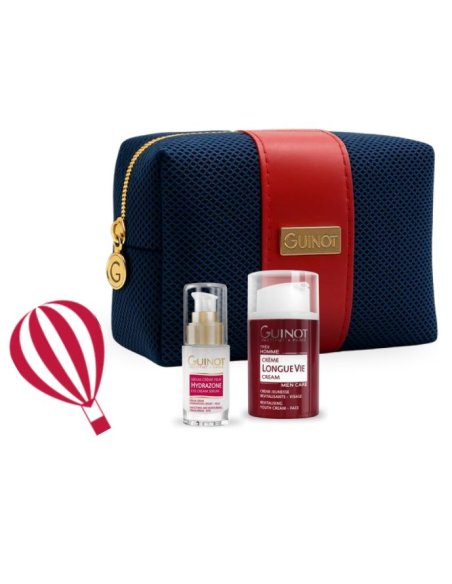 Guinot Cofre Hydra-Homme | Longue Vie Homme + Hydrazone Yeux | Hidratación y Energía para la Piel Masculina