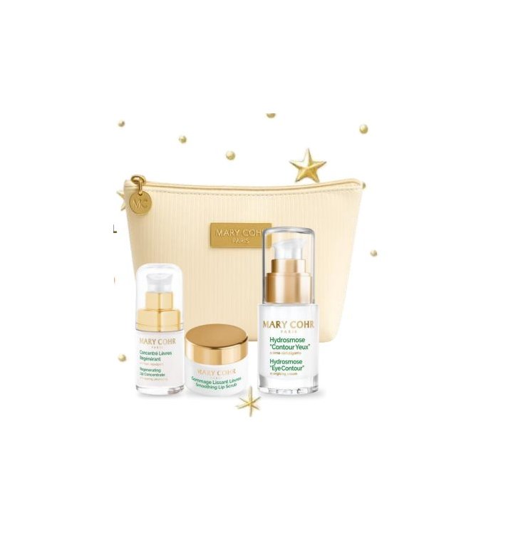 Mary Cohr Cofre Ojos y Labios | Soin Lèvres Nouvelle Jeunesse + Hydrosmose Contour Yeux | Reafirmante y Antiarrugas
