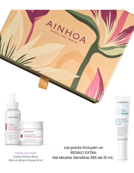 AINHOA Vegan Collagen Pack Navidad | Crema + Sérum + Gel Micelar