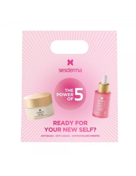 Sesderma Pack The Power of 5 RETI AGE + RETISIL | Renovación Celular y Antiedad Avanzado | Retinol Liposomado