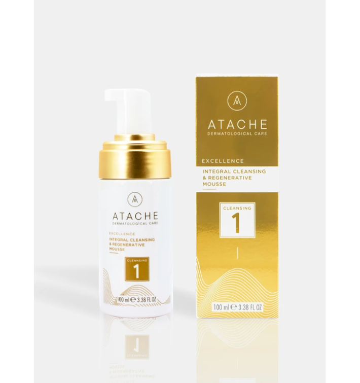 ATACHE Excellence Mousse Limpiadora | Limpieza y Regeneración Facial en un Solo Paso