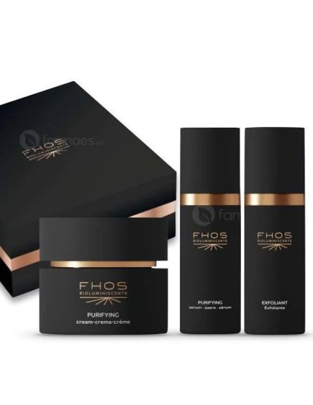 FHOS Box Purifying Bioluminiscente | Crema + Sérum + Exfoliante Detox