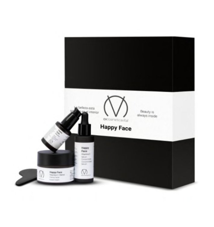 CV Primary Essence Pack Happy Face | Cuidado facial completo con Gua Sha
