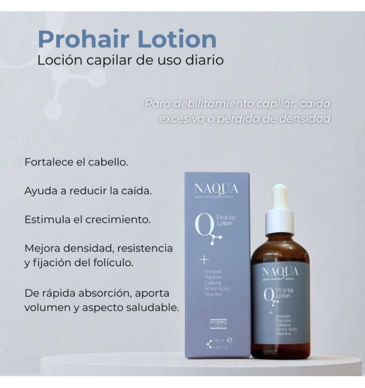 NAQUA Pack Prohair | Shampoo + Loción Capilar + Aplicador | Fortalece y Revitaliza el Cabello