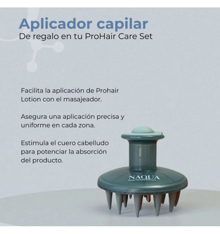 NAQUA Pack Prohair | Shampoo + Loción Capilar + Aplicador | Fortalece y Revitaliza el Cabello