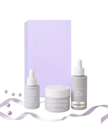 Keenwell Pack Navidad Jalea Real y Ginseng | Crema, Sérum y K-Peel AHA