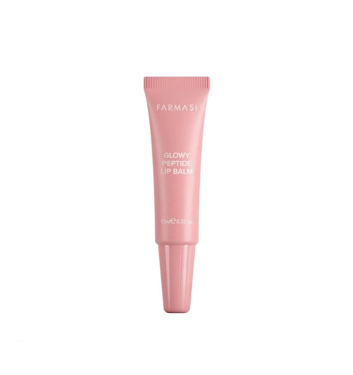 Farmasi Glowy Peptide Lip Balm Frosted Pink | Brillo rosado e hidratación