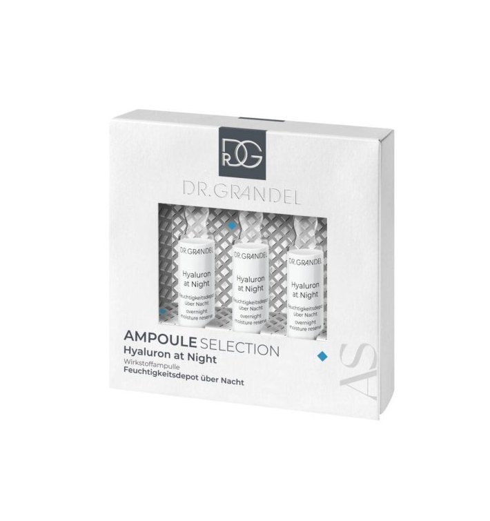 Dr. Grandel Hyaluron At Night Ampollas 3 uds | Hidratación Nocturna Intensiva