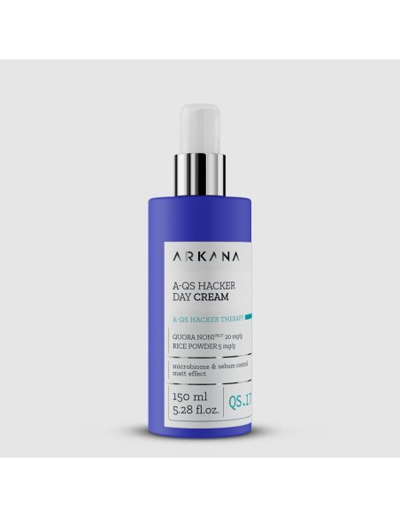 Arkana A-QS Hacker Day Cream 50 ml | Crema de Día Equilibrante para Piel Grasa y Mixta