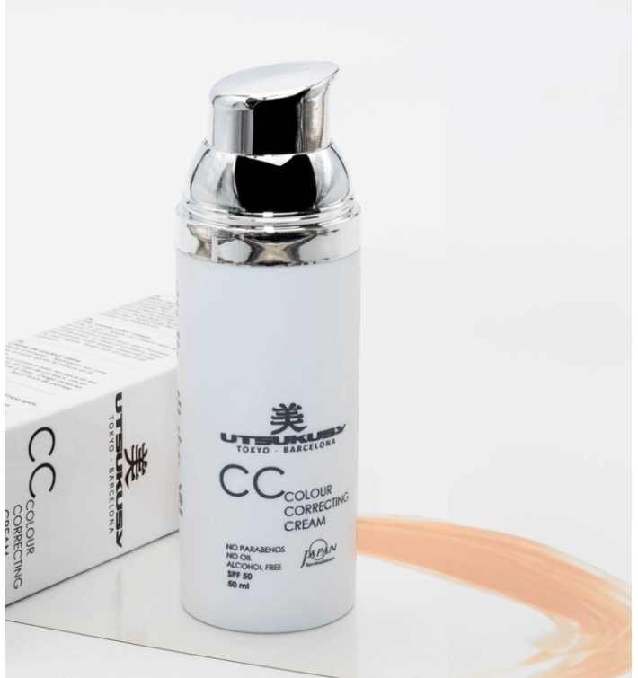Utsukusy CC Colour Correcting Cream SPF50 | Crema con Color, Tratamiento y Protección Solar