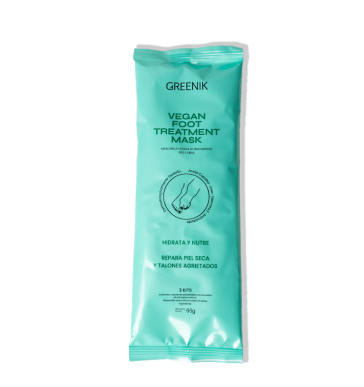 Greenik Mascarilla Vegana para Pies | Hidratación y Cuidado
